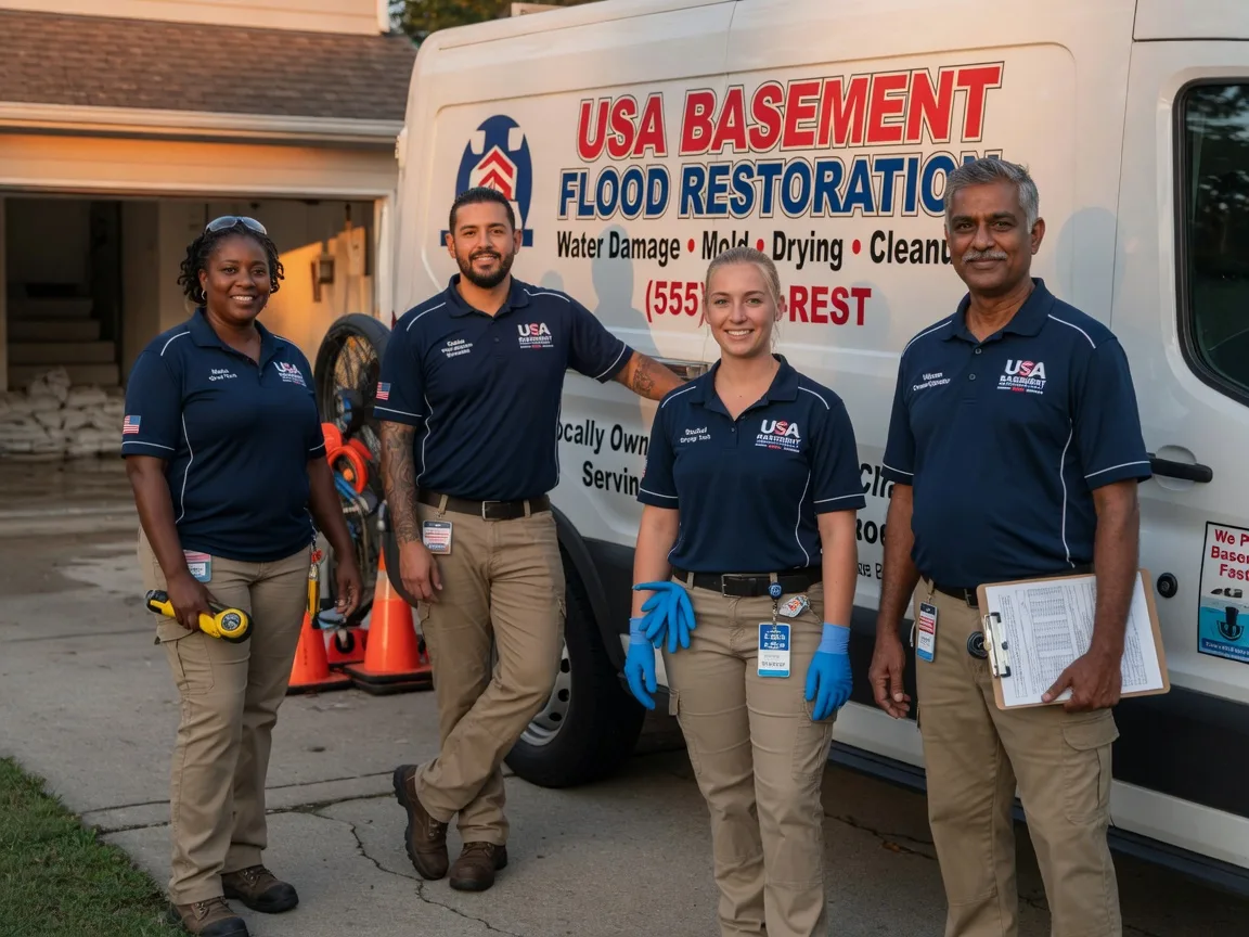 Basement Flood Cleanup company in Clam Lake, WI